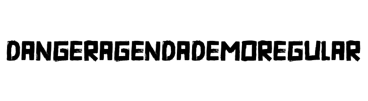 Danger Agenda DEMO Regular  Скачать бесплатные шрифты