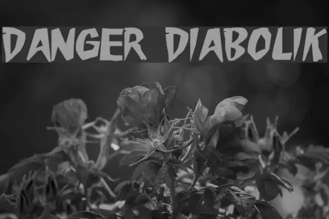 Danger Diabolik Font examples