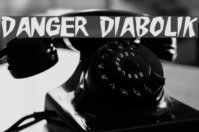 Danger Diabolik Font examples