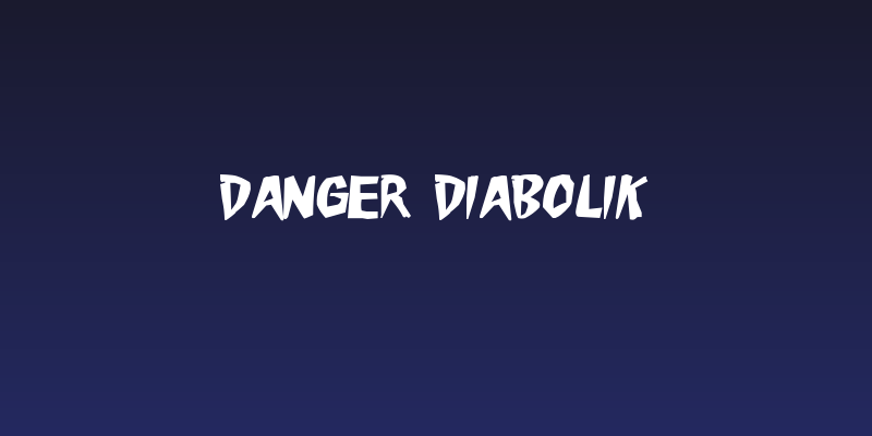 Danger Diabolik Social Header