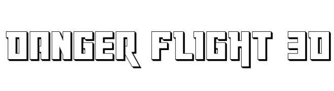 Danger Flight 3D  Frei Schriftart Herunterladen