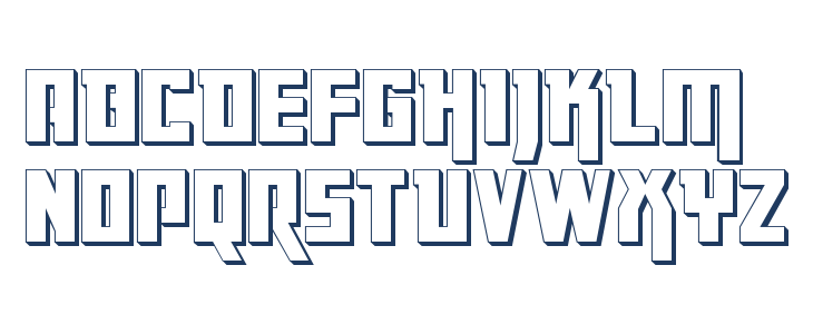 Danger Flight 3D Lowercase