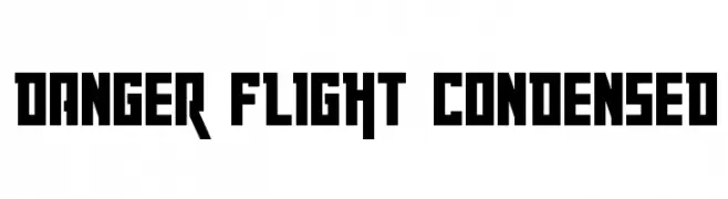 Danger Flight Condensed  font caratteri gratis