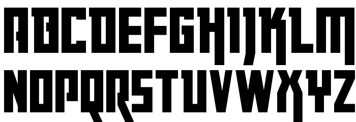 Danger Flight Condensed Font LOWERCASE