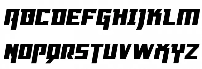 Danger Flight Expanded Italic Polices MAJUSCULES