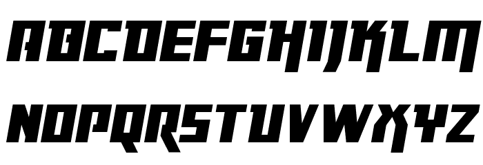 Danger Flight Expanded Italic Font LOWERCASE