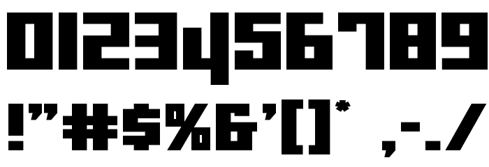 Danger Flight Expanded Font OTHER CHARS