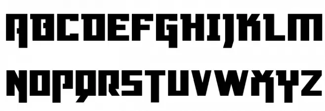 Danger Flight Expanded Font Litere mari