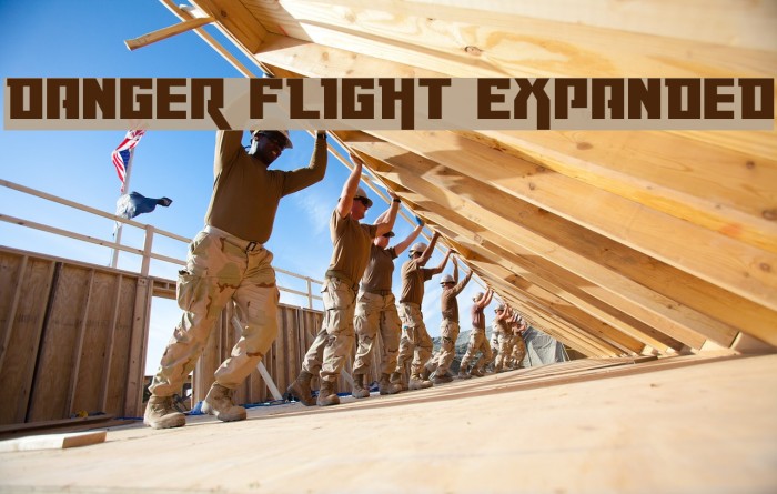 Danger Flight Expanded Font examples