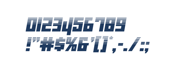 Danger Flight Halftone Italic Other Characters