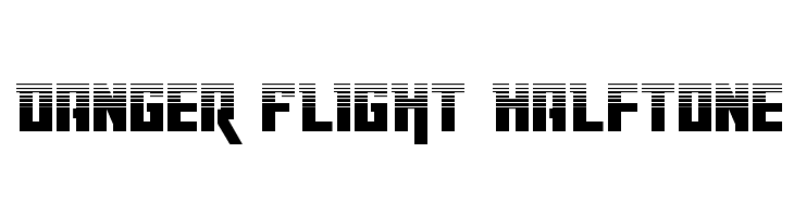 Danger Flight Halftone  Free Fonts Download