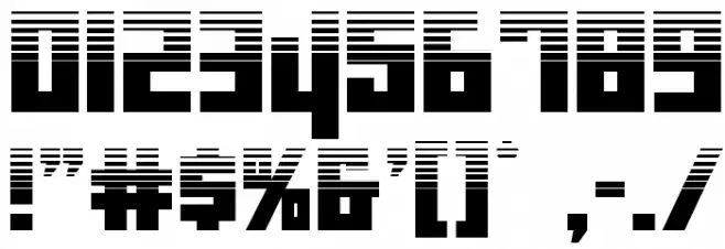 Danger Flight Halftone Font OTHER CHARS