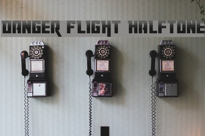 Danger Flight Halftone Example 2