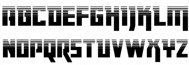 Danger Flight Halftone Schriftart Kleinbuchstaben
