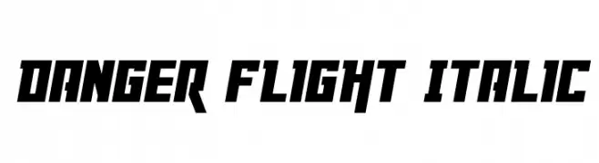 Danger Flight Italic  تنزيل الخطوط