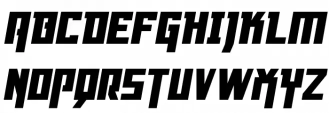 Danger Flight Italic Шрифта ВЕРХНИЙ