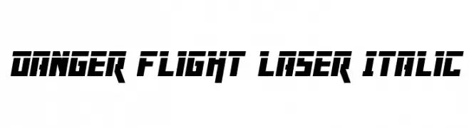 Danger Flight Laser Italic  تنزيل الخطوط