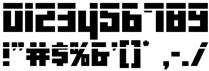 Danger Flight Laser Font OTHER CHARS