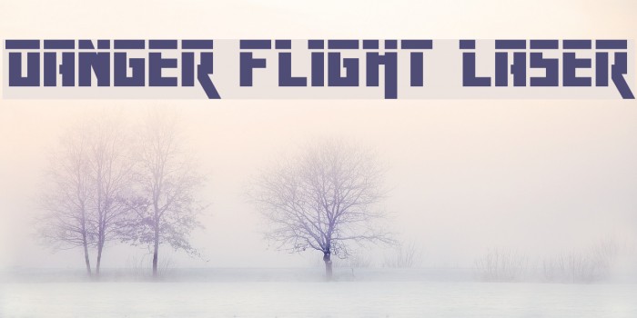 Danger Flight Laser Font examples