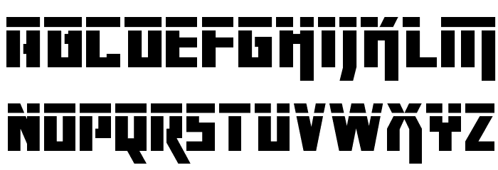Danger Flight Laser Font LOWERCASE