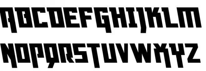 Danger Flight Leftalic Schriftart Groß