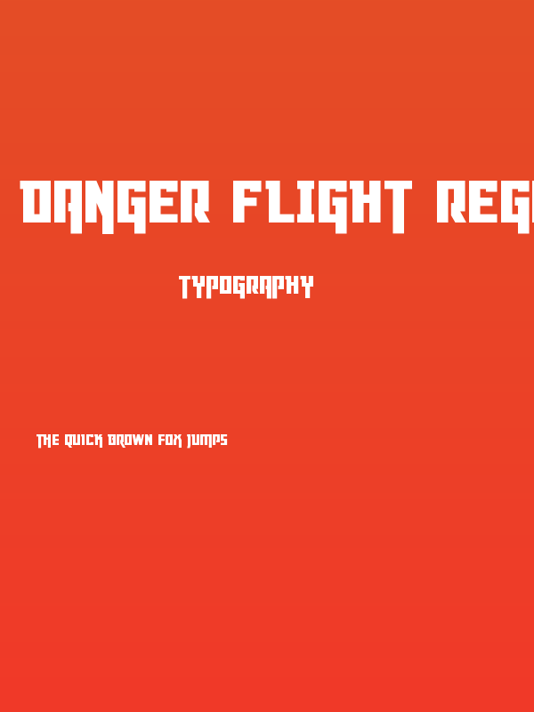 Danger Flight Regular Poster