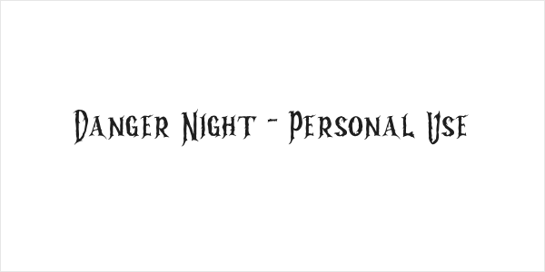 Danger Night - Personal Use Logo