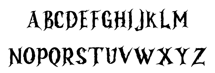 Danger Night - Personal Use Font LOWERCASE