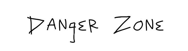 Danger Zone  Frei Schriftart Herunterladen