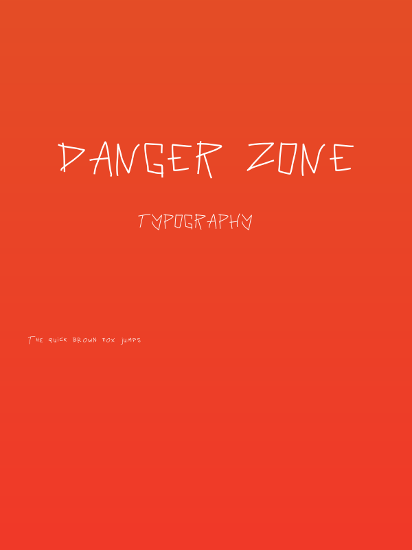 Danger Zone Poster