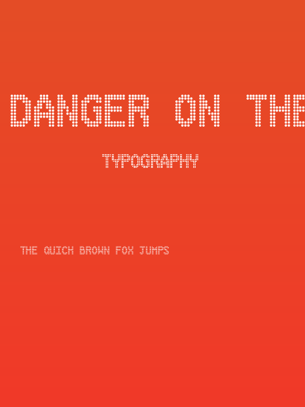 Danger on the Motorway Poster