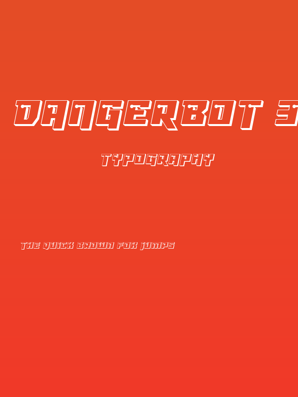 Dangerbot 3D Expanded Expanded Poster