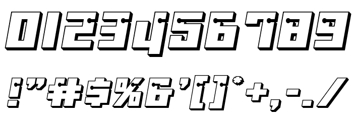 Dangerbot 3D फ़ॉन्ट अन्य घर का काम