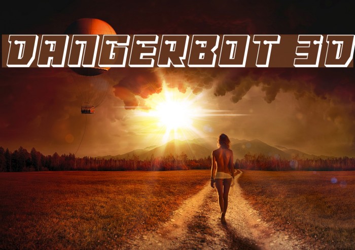 Dangerbot 3D फ़ॉन्ट examples