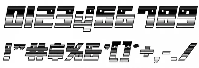 Dangerbot Chrome Font OTHER CHARS