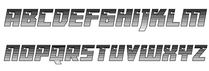 Dangerbot Chrome Font LOWERCASE