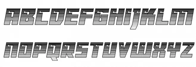 Dangerbot Chrome Font LOWERCASE