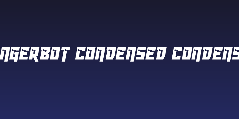 Dangerbot Condensed Condensed Social Header