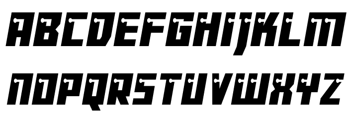 Dangerbot Condensed Condensed Font LOWERCASE