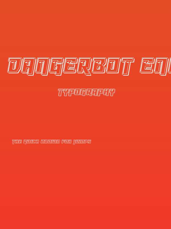 Dangerbot Engraved Poster
