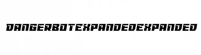 Dangerbot Expanded Expanded  les polices de caractères gratuit tlcharger