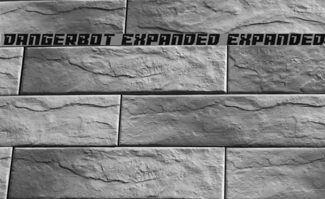 Dangerbot Expanded Expanded Font examples