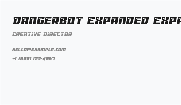 Dangerbot Expanded Expanded Business Card