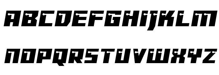 Dangerbot Expanded Expanded Font LOWERCASE