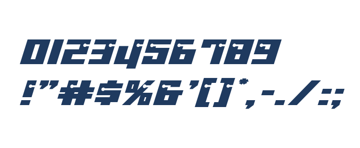 Dangerbot Expanded Italic Expanded Italic Other Characters