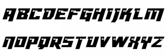 Dangerbot Expanded Italic Expanded Italic 字体 大写