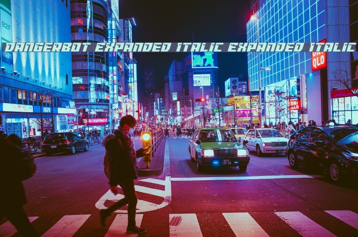 Dangerbot Expanded Italic Expanded Italic Example 1