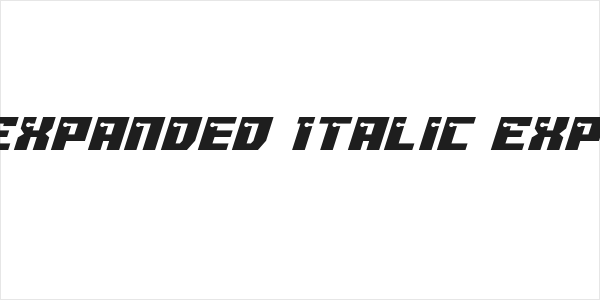 Dangerbot Expanded Italic Expanded Italic Logo
