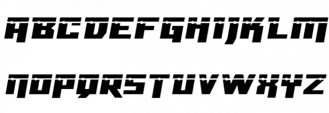 Dangerbot Expanded Laser Expanded Schriftart Groß