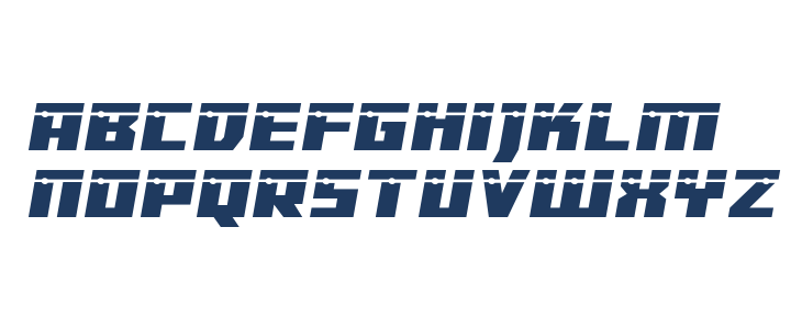 Dangerbot Expanded Laser Expanded Lowercase